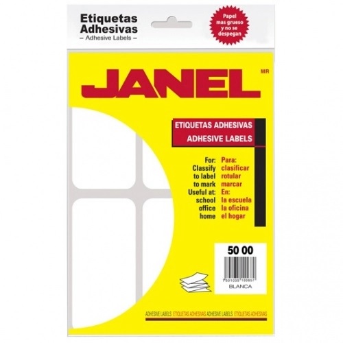 Etiquetas adhesivas JANEL No. 25 (5000) blancas