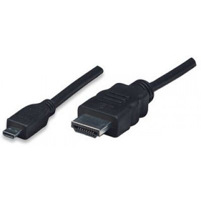 Cable video HDMI 1.4m M-MICRO 2M+ethernet Manhattan (324427)