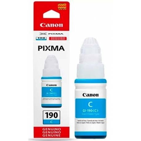 Botella de tinta Canon Cyan No. GI-190C (0668C001AA) 70ml
