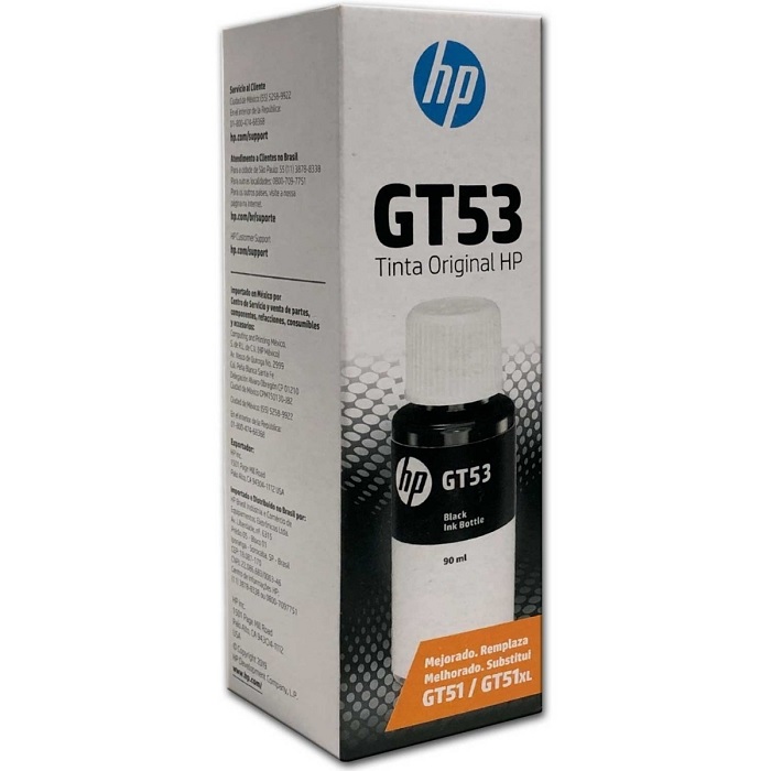 Botella de tinta HP Negro No. GT53 (1VV22AL) 90ml
