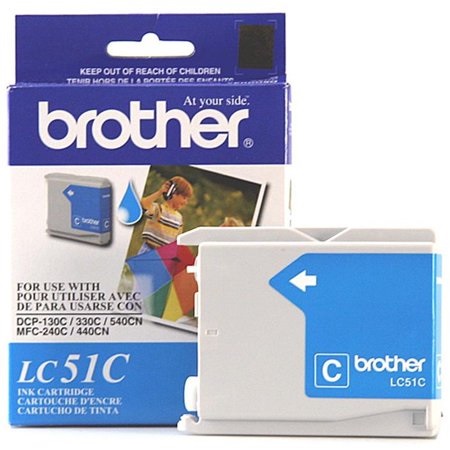 Cartucho de tinta Brother Cyan (LC51C) p/DCP-130C/330C/350C/