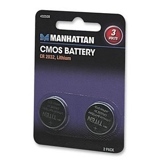 Bateria CMOS CR2032 Paq. c/2 piezas Manhattan (432528)