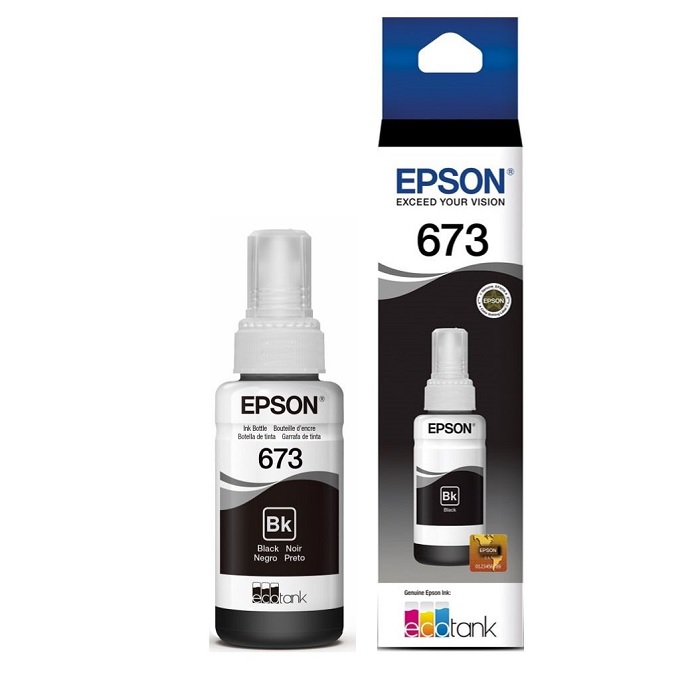 Botella de tinta Epson Negro (T673120) p/L800