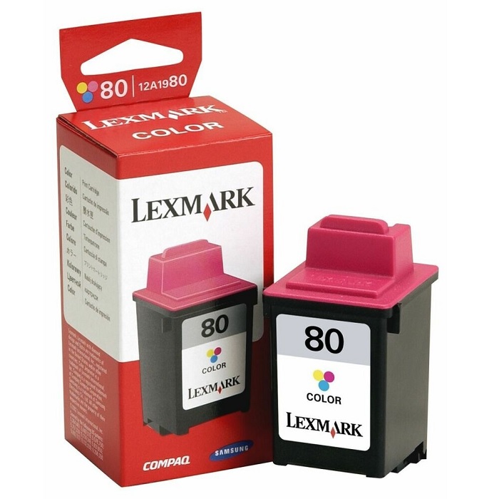 Cartucho de tinta Lexmarl Tricolor No. 80 (12A1980)