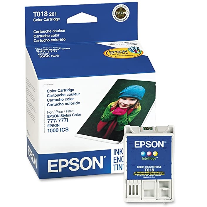 Cartucho de tinta Epson TriColor (T018201) P/777/777i