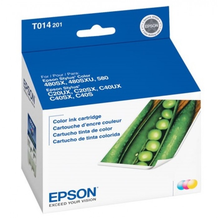 Cartucho de tinta Epson Tricolor (T014201) p/480SX/480SXU/58