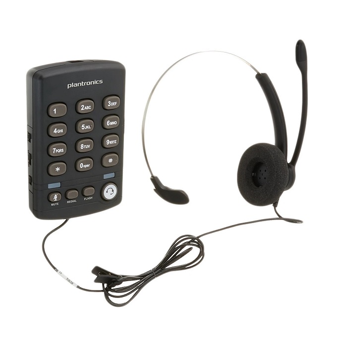Telefono tipo Diadema analogico Plantronics T110