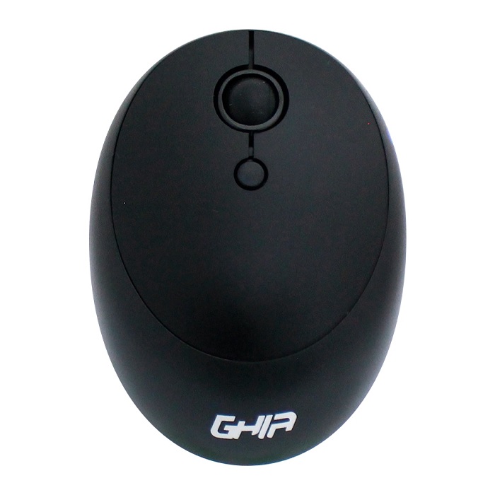 Mouse GHIA inalambrico optico GM600 negro 4 botones