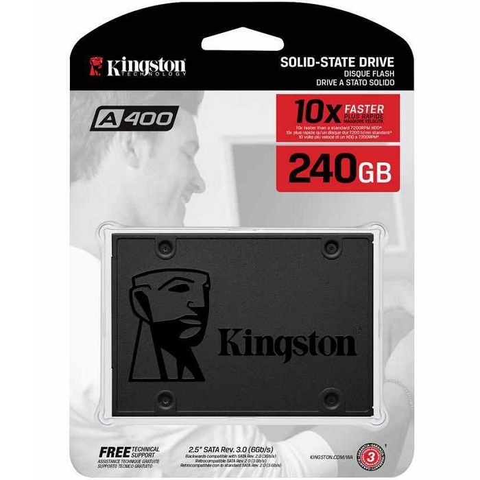 SSD 240gb Kingston 2.5" SATA III 6gbps A400