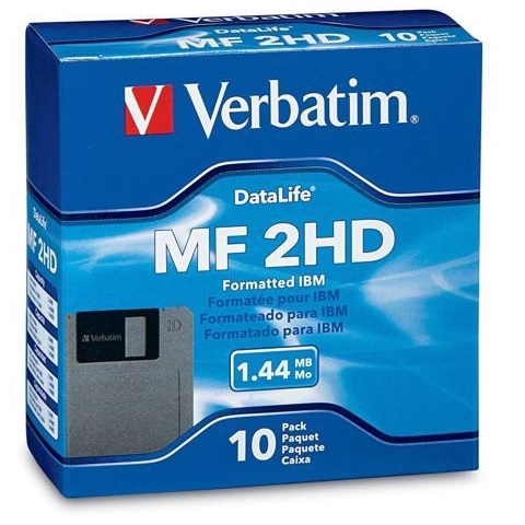 Diskette Verbatim MF2HD 1.44mb Paq. c/10 (87410)