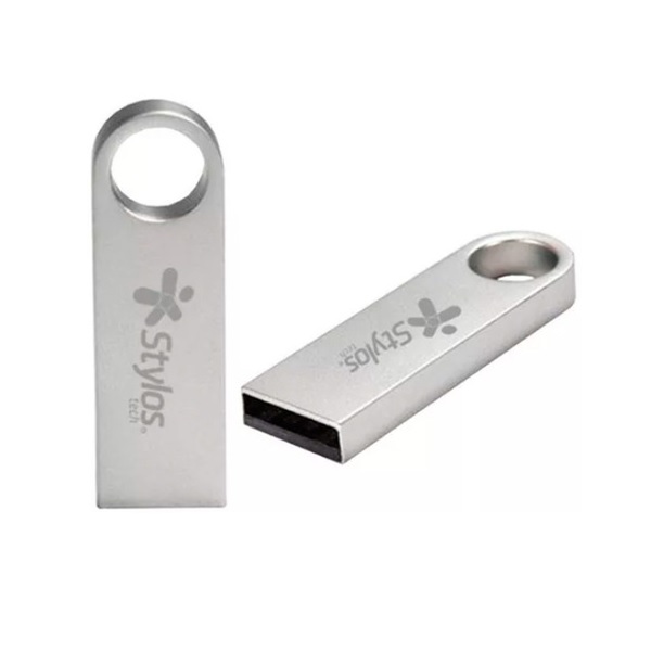Memoria flash 32gb USB 2.0 Stylos (ST100) Metalico plata