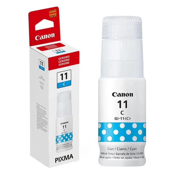 Botella de tinta Canon Cyan No. 11 (GI-11C) 70ml