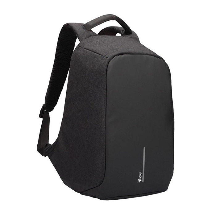 Mochila p/laptop 15.6" Backpack Negra Stylos Antirrobo