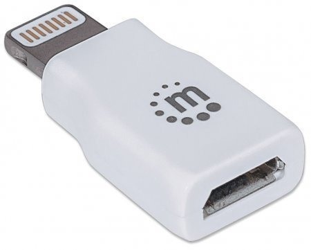 Adaptador (LIGHTNING) a micro USB Manhattan (390620) p/iPod/