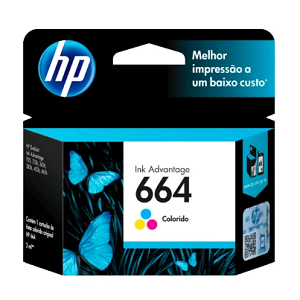 Cartucho de tinta HP Color No. 664 (F6V28AL)