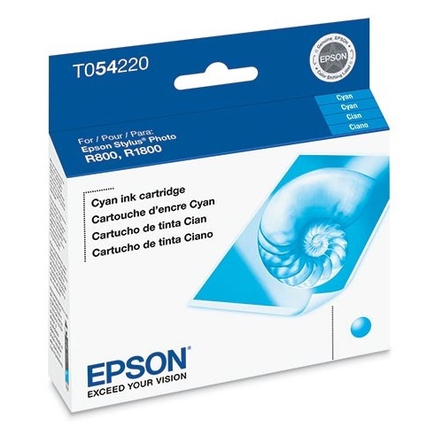 Cartucho de tinta EPSON Cyan (T054220) p/R800/R1800