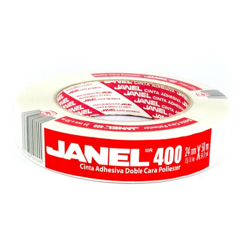 Cinta adhesiva doble cara 24mm x 50m JANEL 400