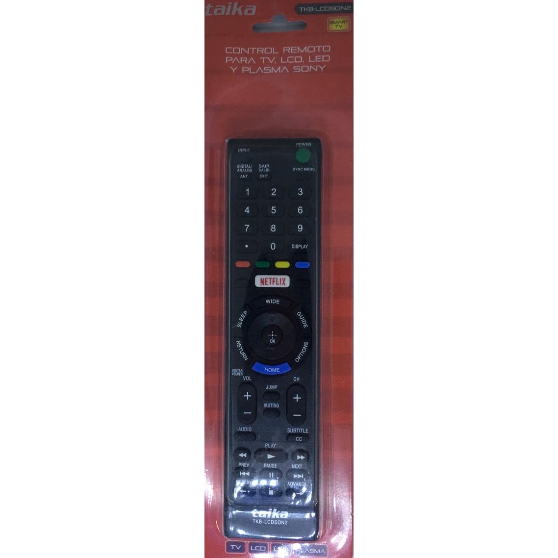Control remoto p/TV Sony LCD/LED/PLASMA Taika (TKB-LCDSON2)
