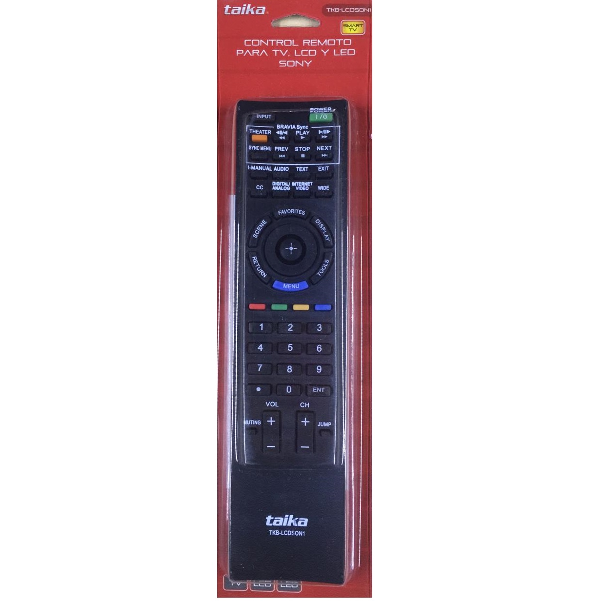 Control remoto p/TV Sony LCD/LED Taika (TKB-LCDSON1)