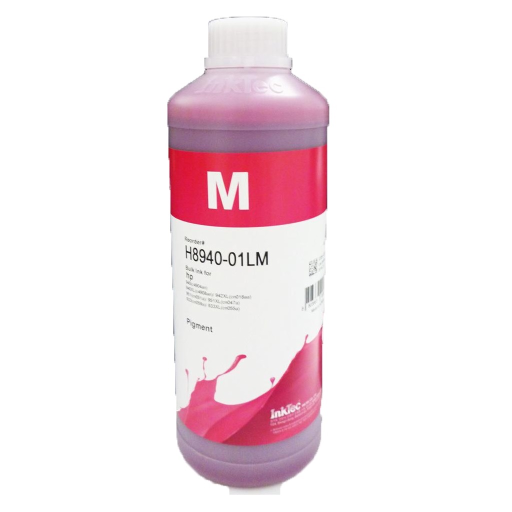 Botella de tinta InkTec Magenta 1lt (H8940-01LM) p/HP pigmen