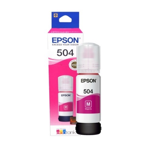 Botella de tinta Epson Magenta No. 504 (T504320) 70ml p/L415